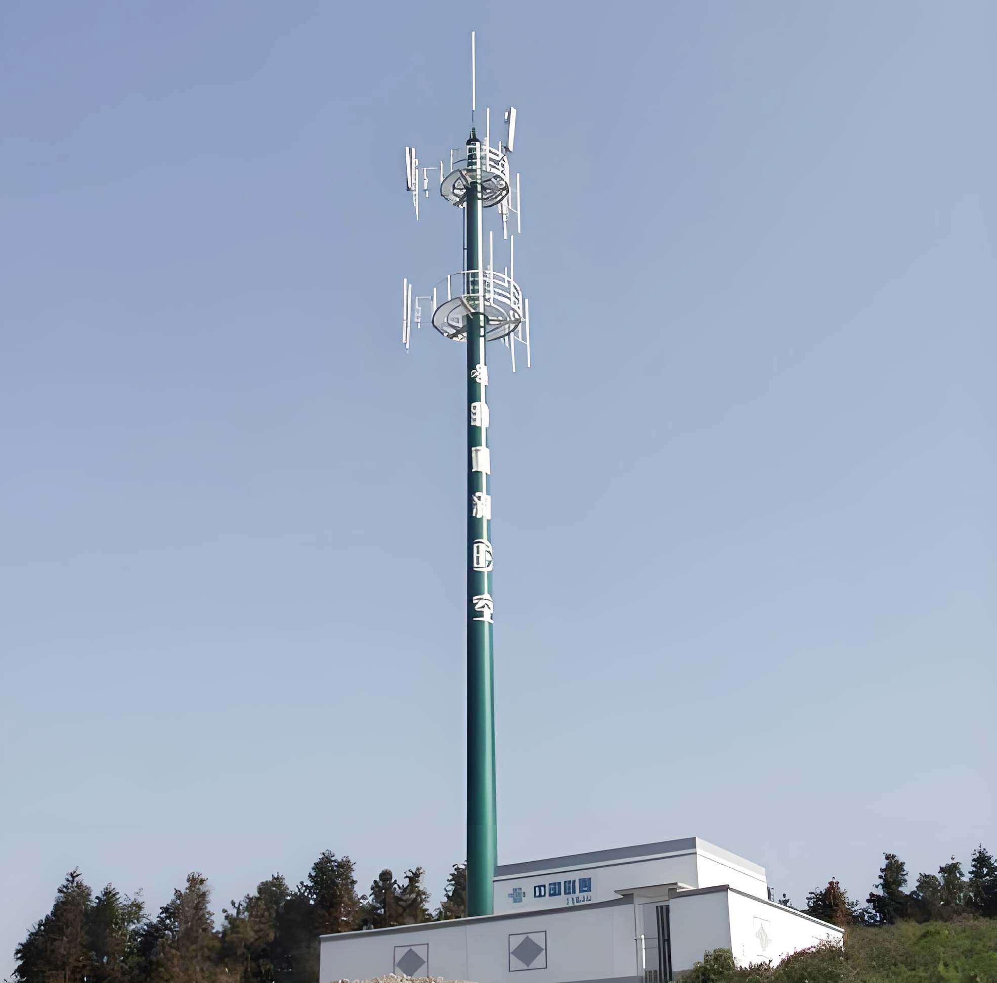 GSM Communication Monopole Tower - Communication tower,Lattice tower ...